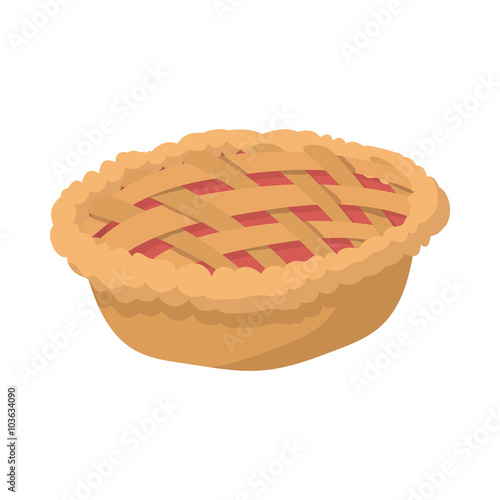 Pie cartoon icon
