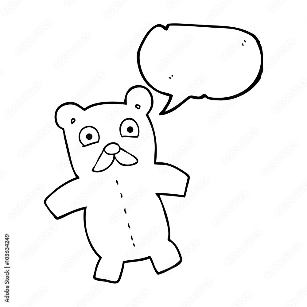 speech bubble cartoon teddy bear speech bubble cartoon teddy bear