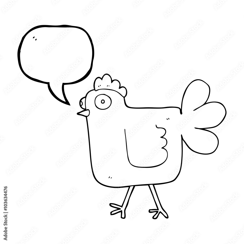 speech bubble cartoon chicken speech bubble cartoon chicken