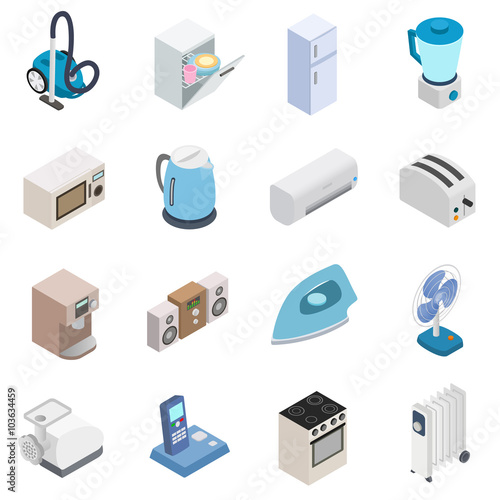 Home appliances icons