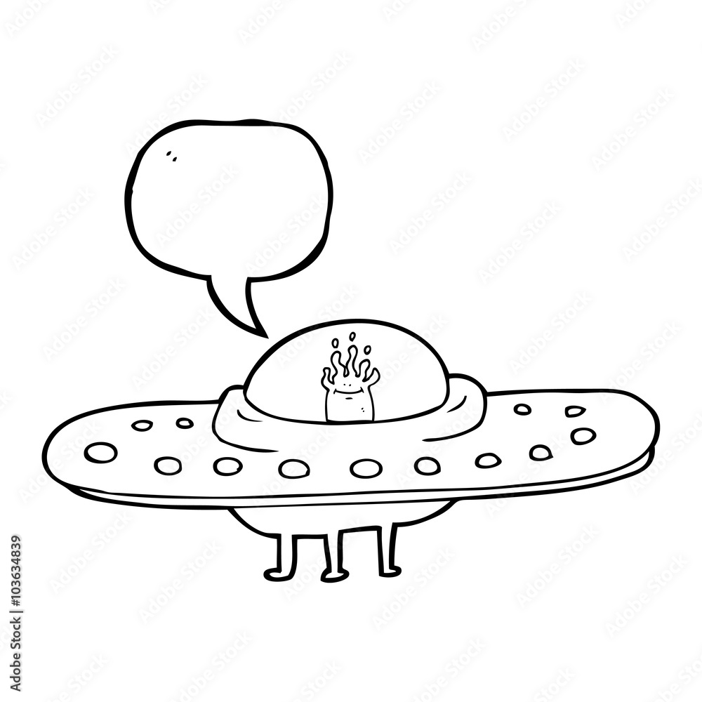 speech bubble cartoon flying saucer speech bubble cartoon flying saucer