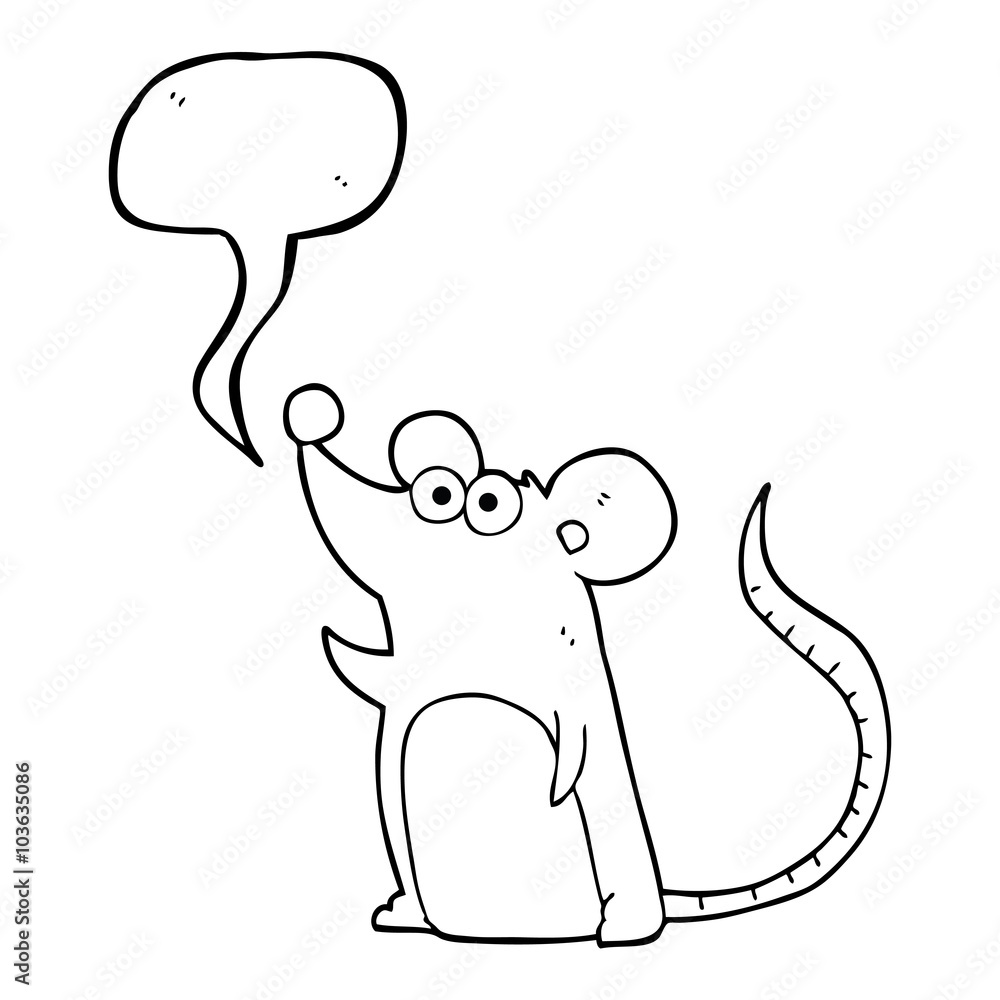 speech bubble cartoon mouse speech bubble cartoon mouse