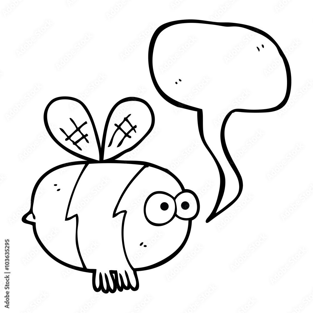 speech bubble cartoon bee speech bubble cartoon bee