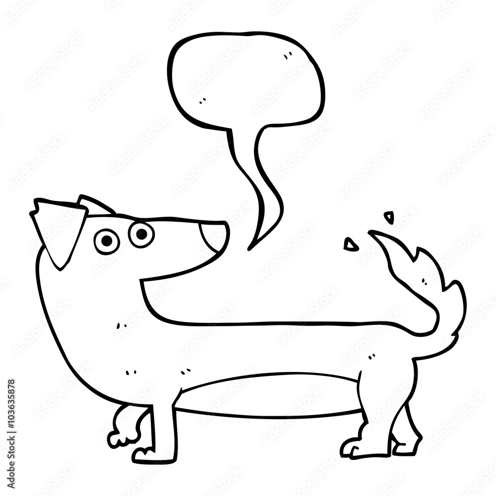 speech bubble cartoon dog speech bubble cartoon dog