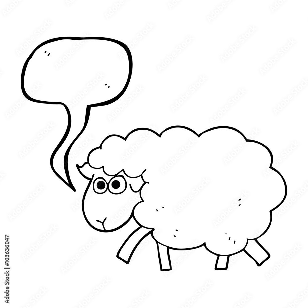 speech bubble cartoon sheep speech bubble cartoon sheep