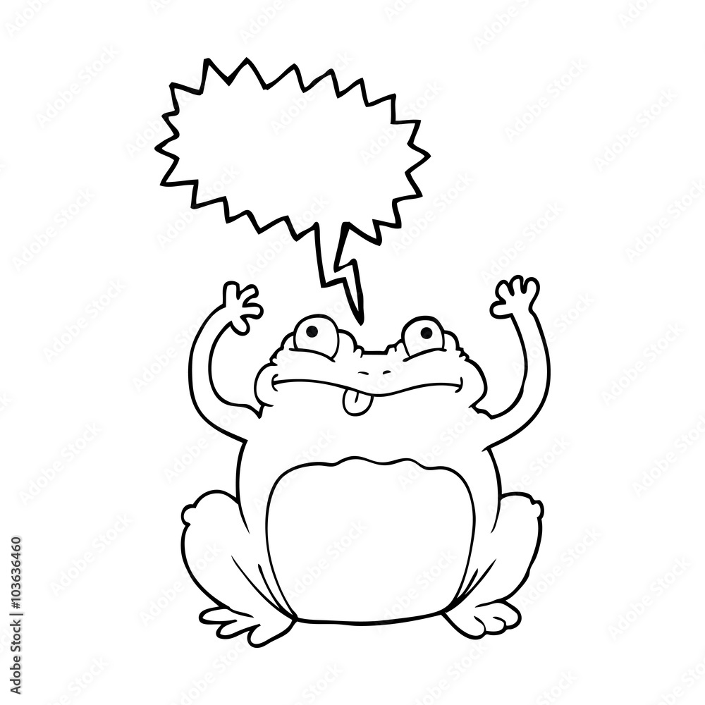 speech bubble cartoon funny frog speech bubble cartoon funny frog