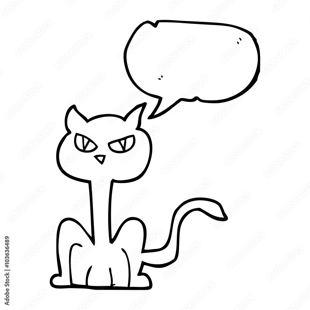 speech bubble cartoon angry cat speech bubble cartoon angry cat