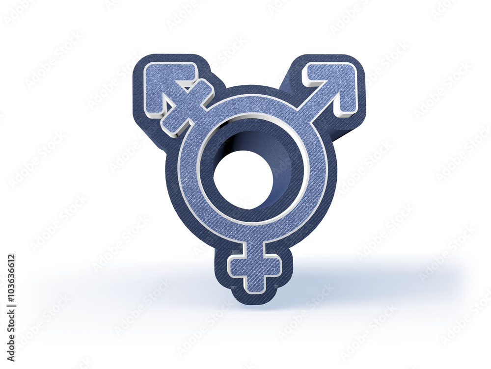 Unisex Shopping Icon in blueish denim look Unisex Shopping Icon in blueish denim look
