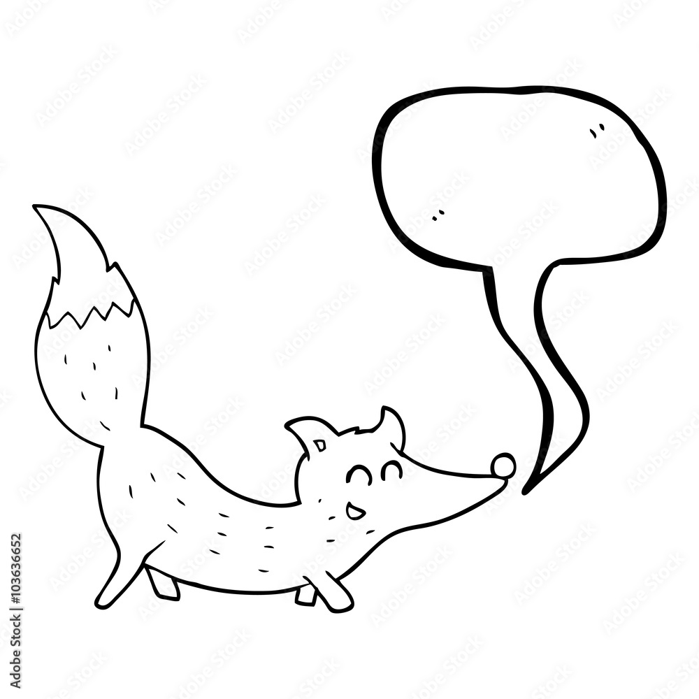 speech bubble cartoon little wolf speech bubble cartoon little wolf
