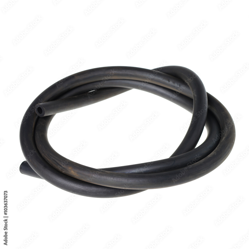 Garden hose in a circle isolated on white Garden hose in a circle isolated on white