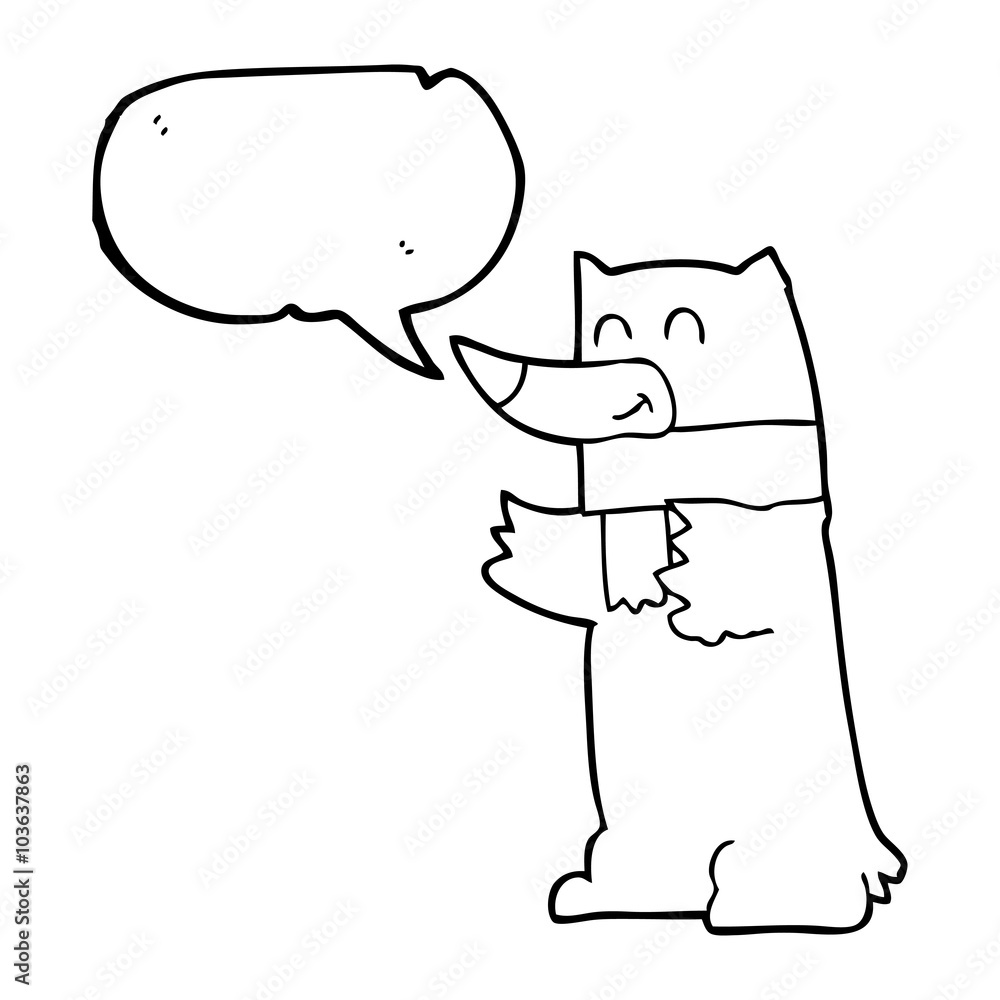 speech bubble cartoon bear speech bubble cartoon bear