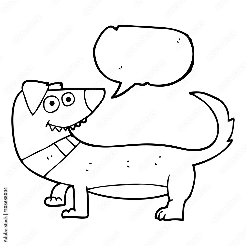 speech bubble cartoon dog speech bubble cartoon dog