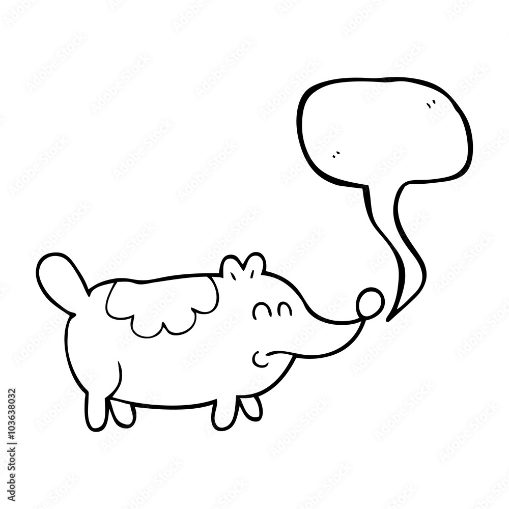 speech bubble cartoon small fat dog speech bubble cartoon small fat dog