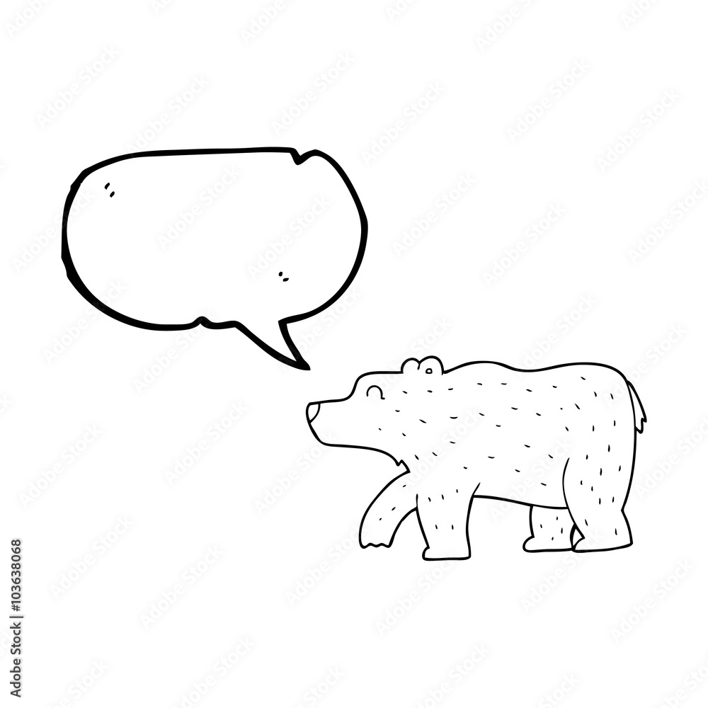 speech bubble cartoon bear speech bubble cartoon bear