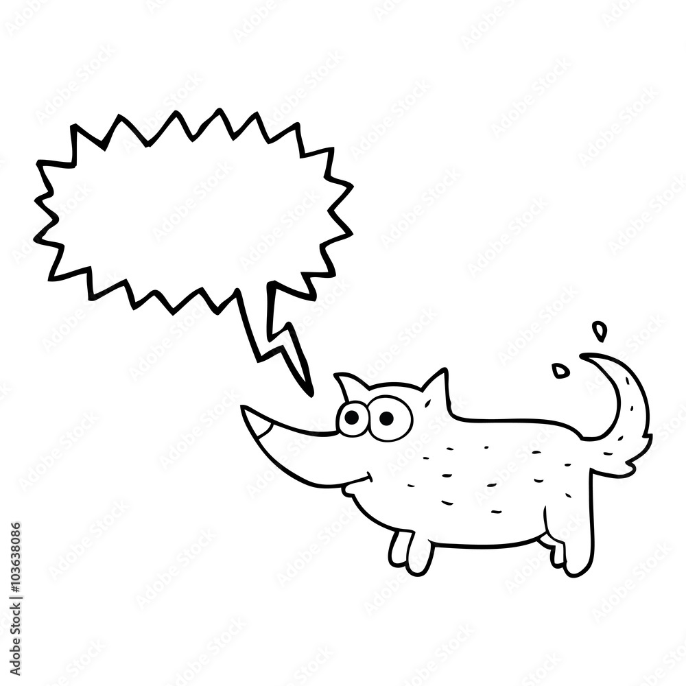 speech bubble cartoon dog wagging tail speech bubble cartoon dog wagging tail