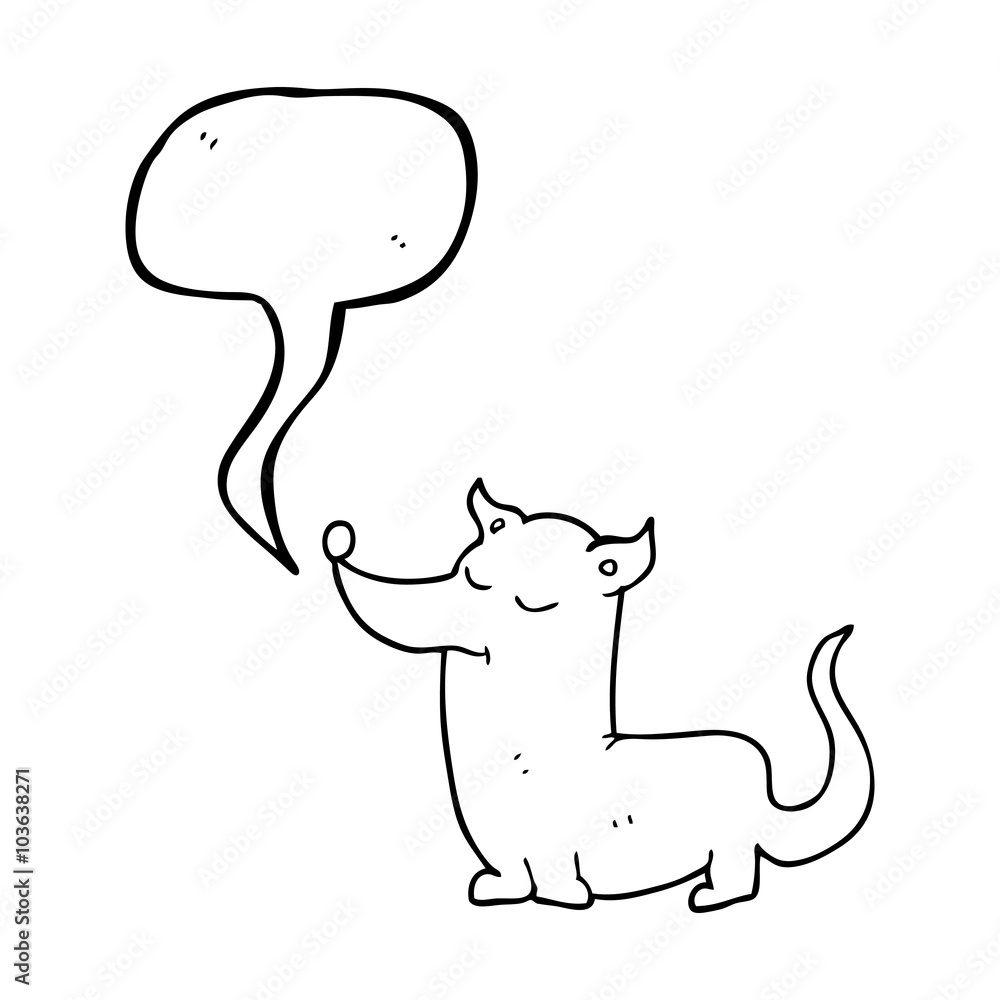 speech bubble cartoon little dog speech bubble cartoon little dog