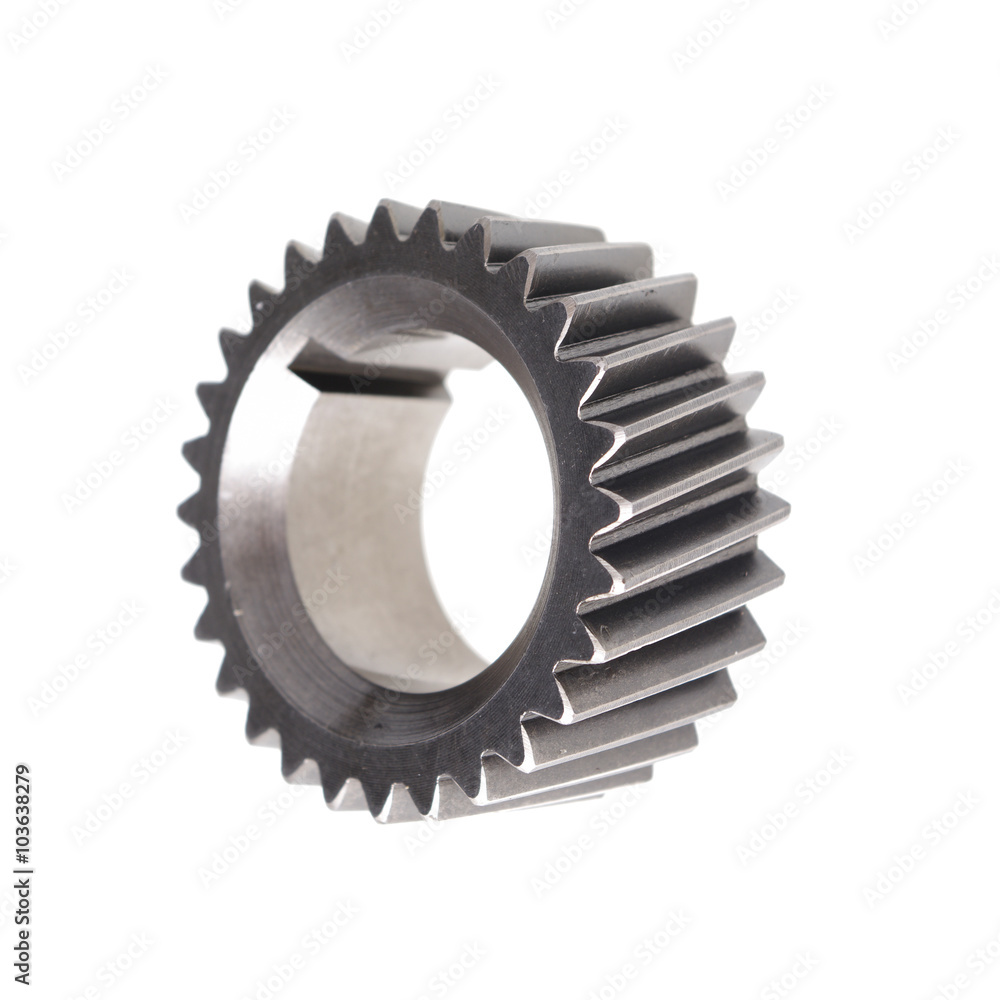 Part of the engine isolated on white Part of the engine isolated on white