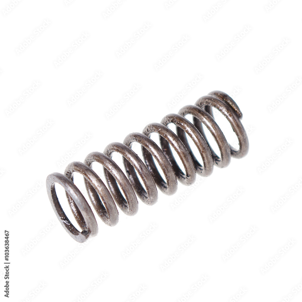 Metal spring isolated on white Metal spring isolated on white