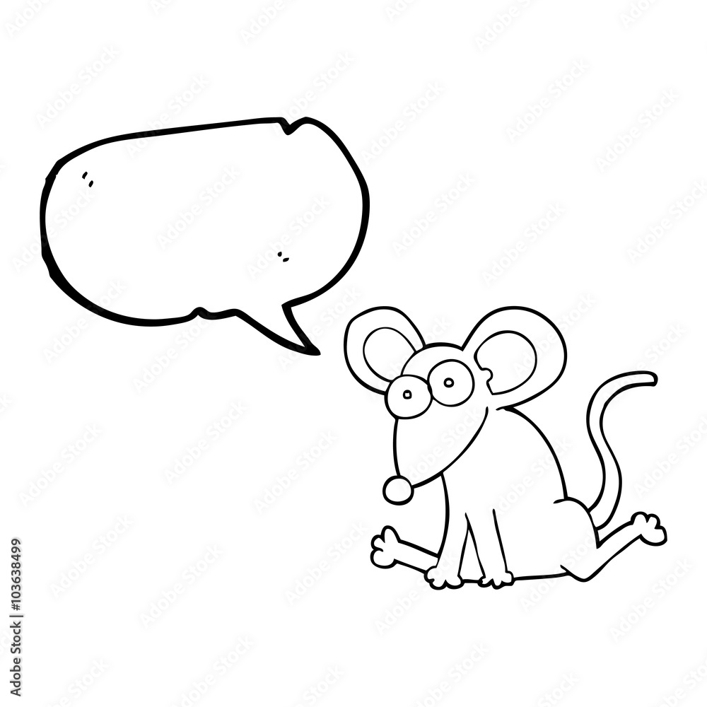 speech bubble cartoon mouse speech bubble cartoon mouse