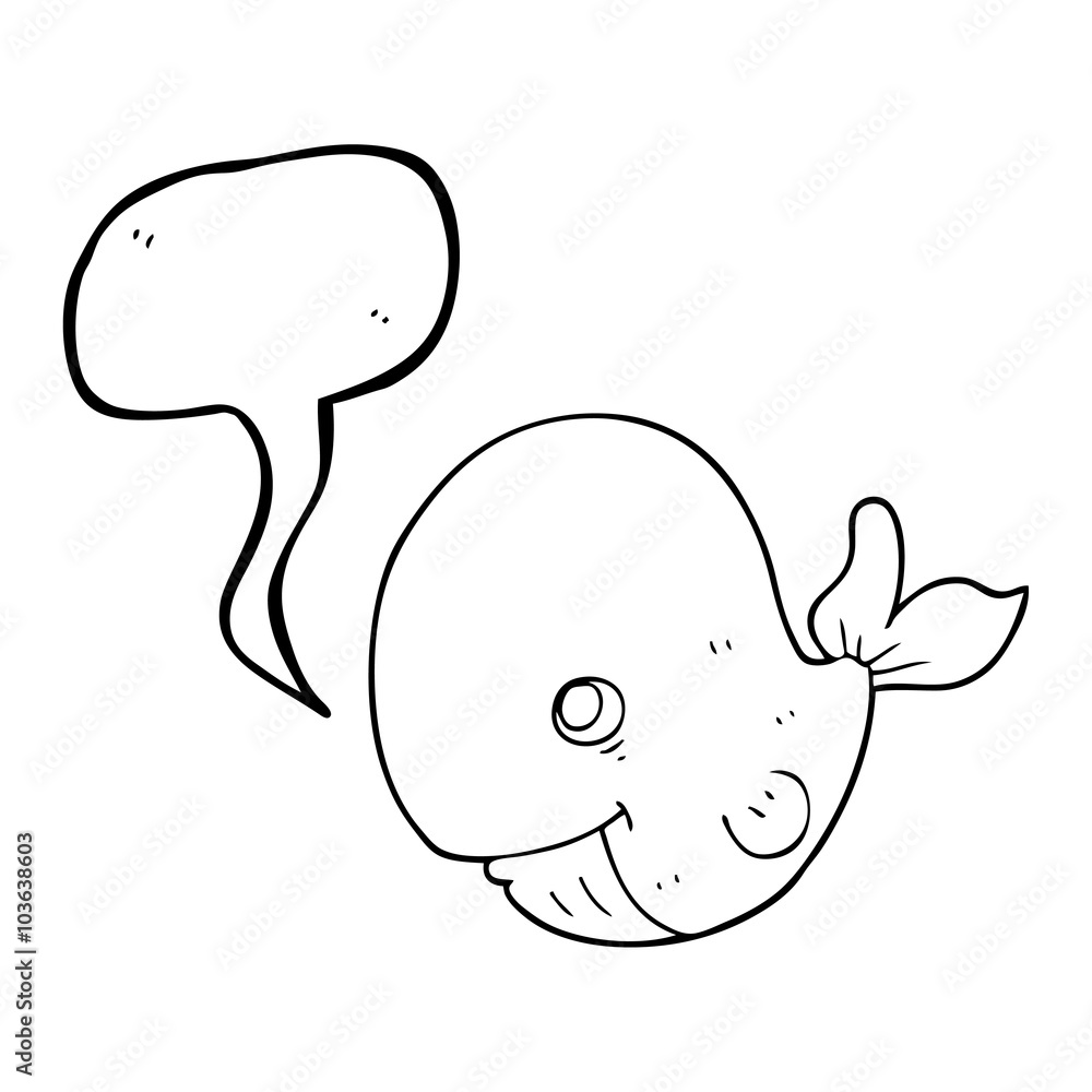 speech bubble cartoon happy whale speech bubble cartoon happy whale