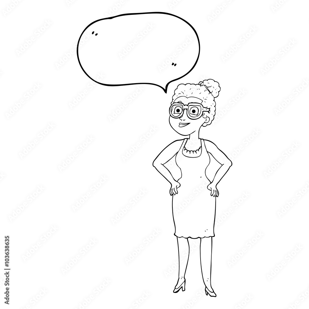 speech bubble cartoon woman wearing glasses speech bubble cartoon woman wearing glasses