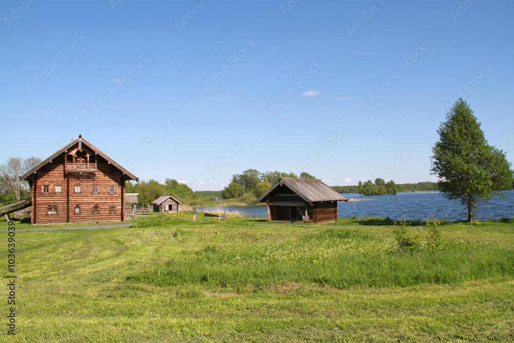 Russie , île de Kiji ,lac Onega