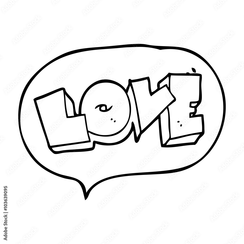 speech bubble cartoon love sign speech bubble cartoon love sign
