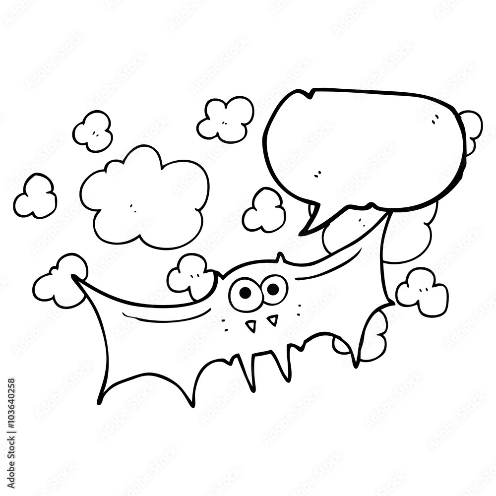 speech bubble cartoon vampire bat speech bubble cartoon vampire bat