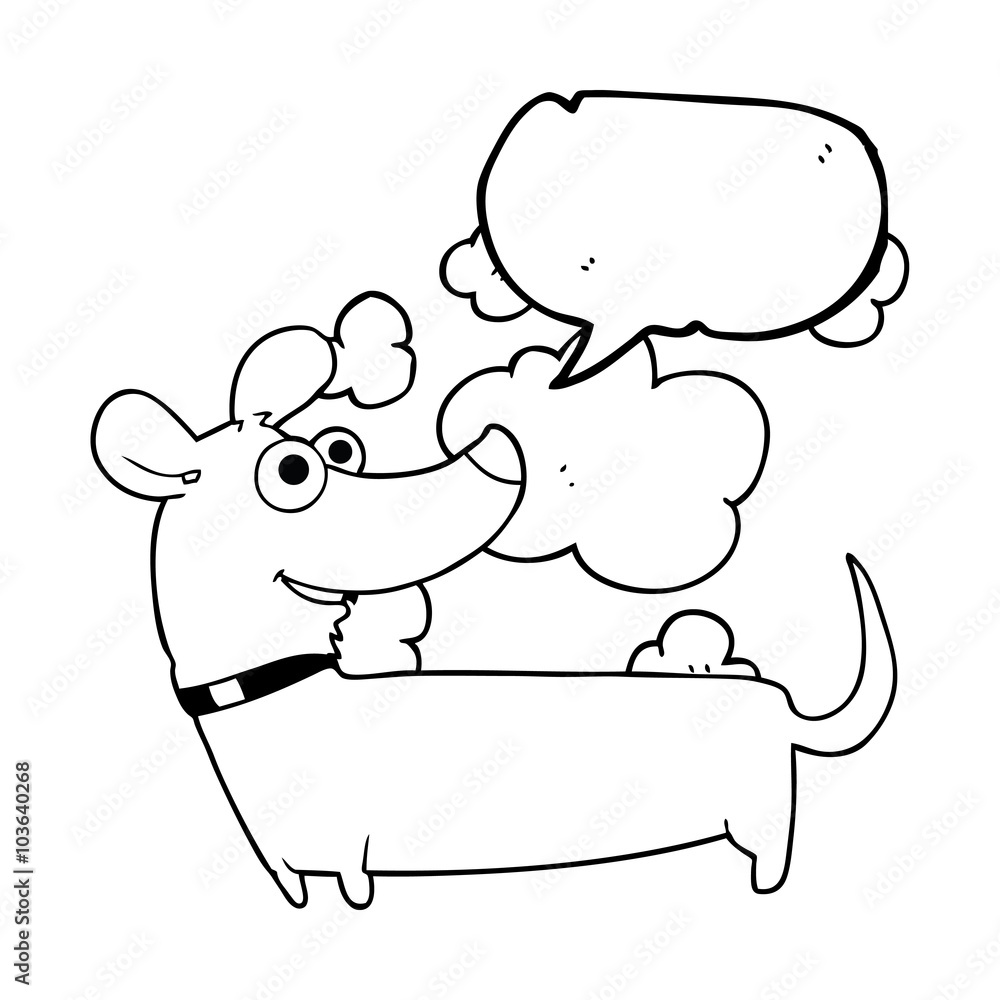speech bubble cartoon happy dog speech bubble cartoon happy dog