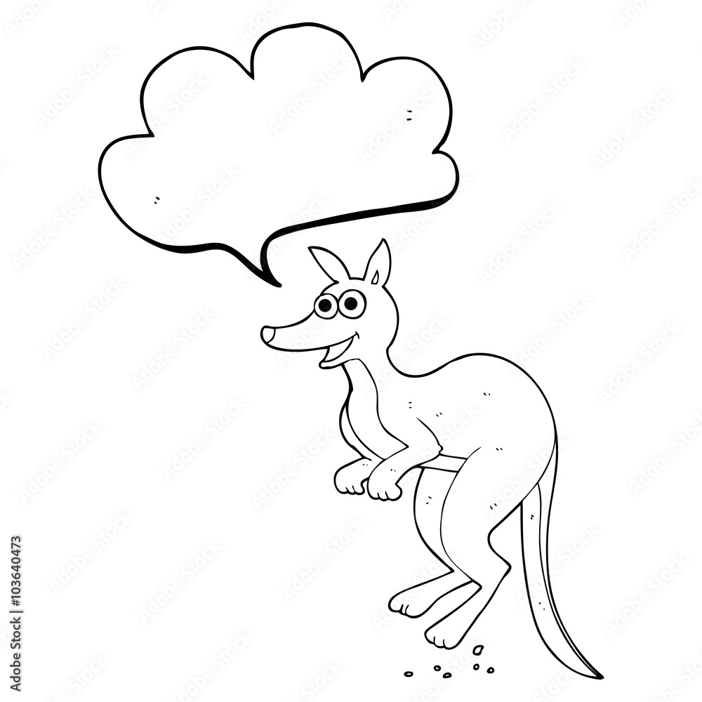 speech bubble cartoon kangaroo speech bubble cartoon kangaroo