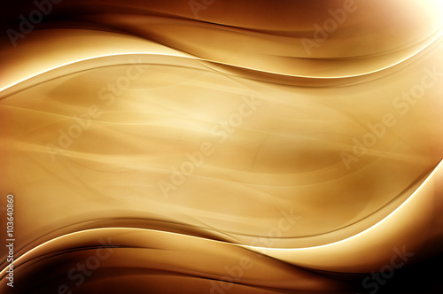Abstract Old Style Gold Wave Design Background
