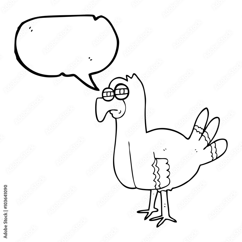 speech bubble cartoon bird speech bubble cartoon bird