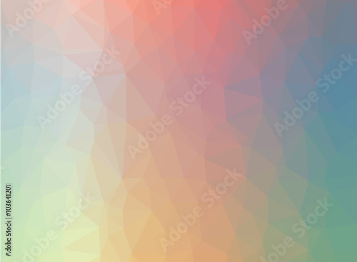 colorful in vintage tone abstract background of triangles low poly