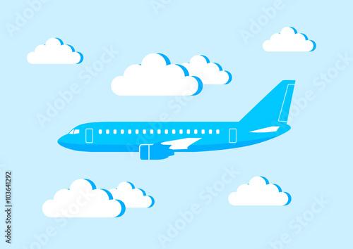 Blue aircraft