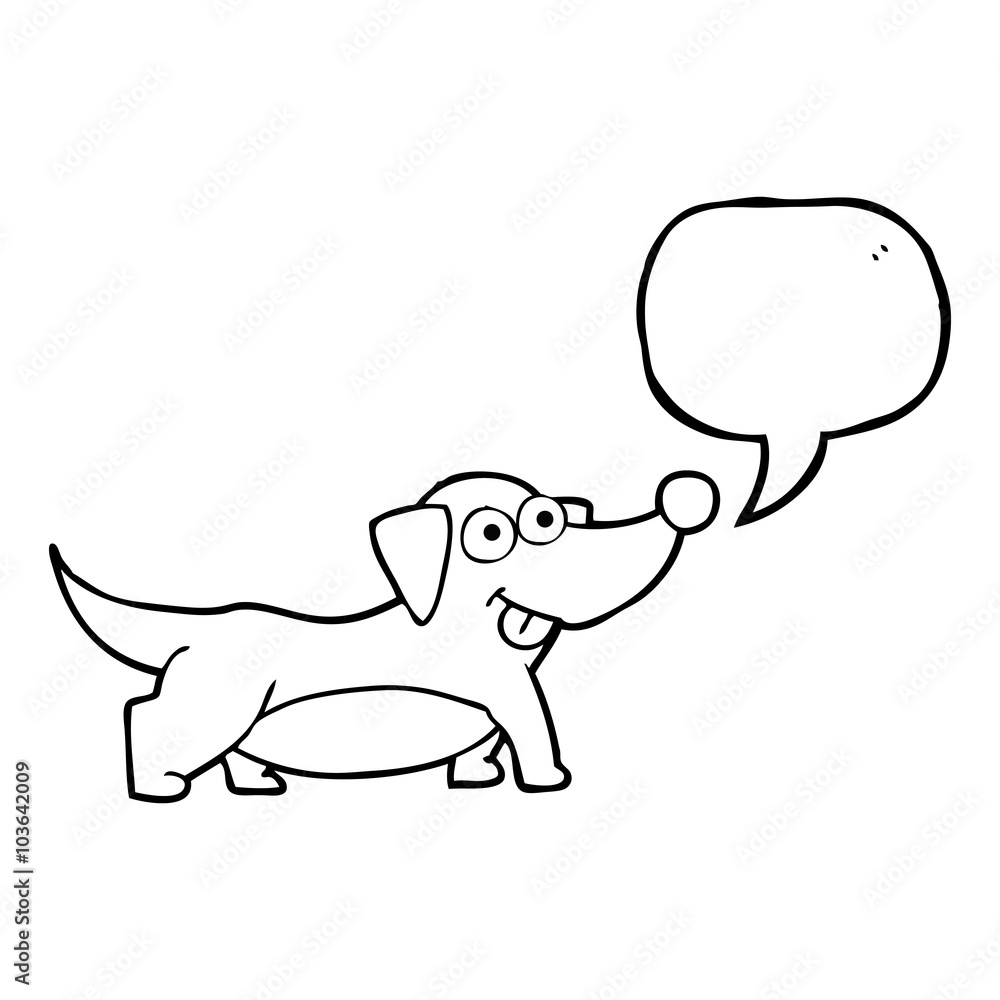 speech bubble cartoon happy little dog speech bubble cartoon happy little dog