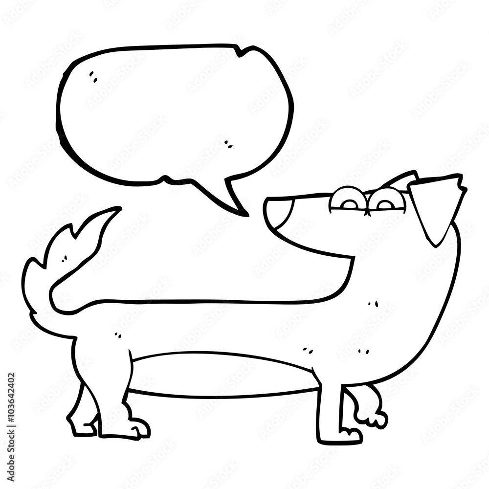 speech bubble cartoon dog speech bubble cartoon dog