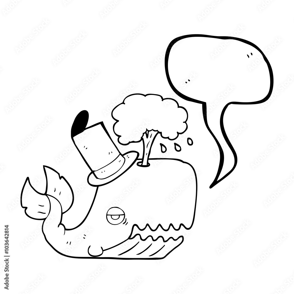 speech bubble cartoon whale spouting water speech bubble cartoon whale spouting water