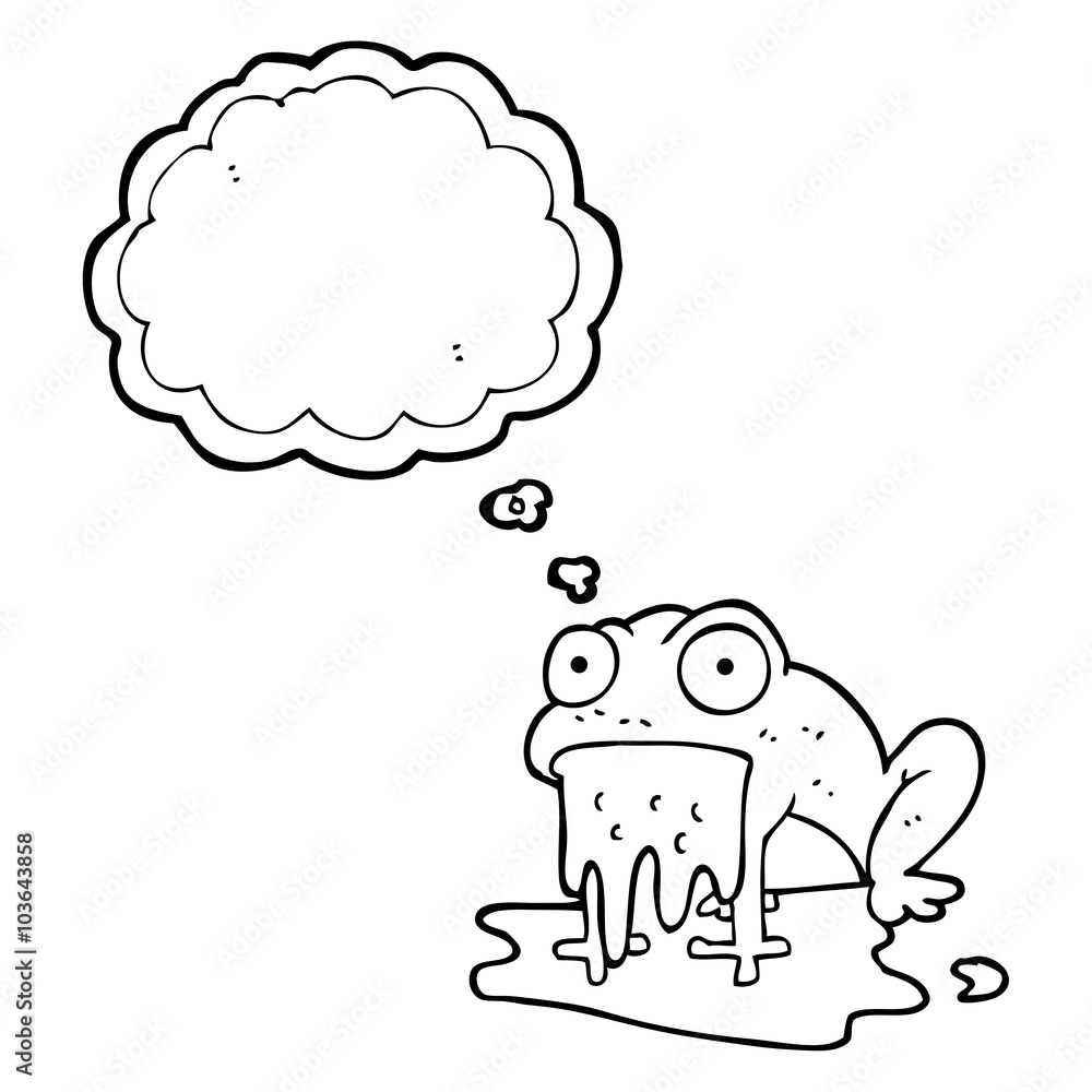 thought bubble cartoon gross little frog thought bubble cartoon gross little frog