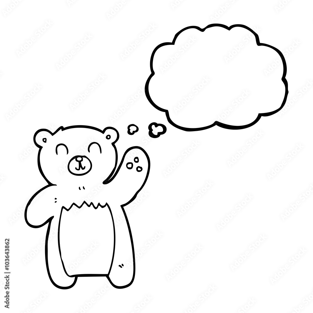 thought bubble cartoon teddy bear thought bubble cartoon teddy bear