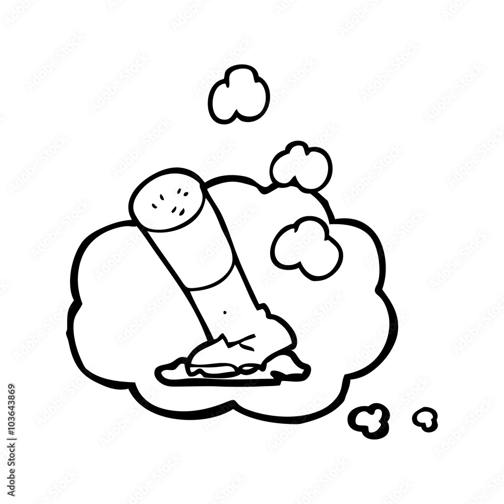 thought bubble cartoon cigarette thought bubble cartoon cigarette
