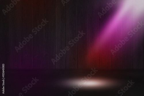 Pink Spotlight Dark Background
