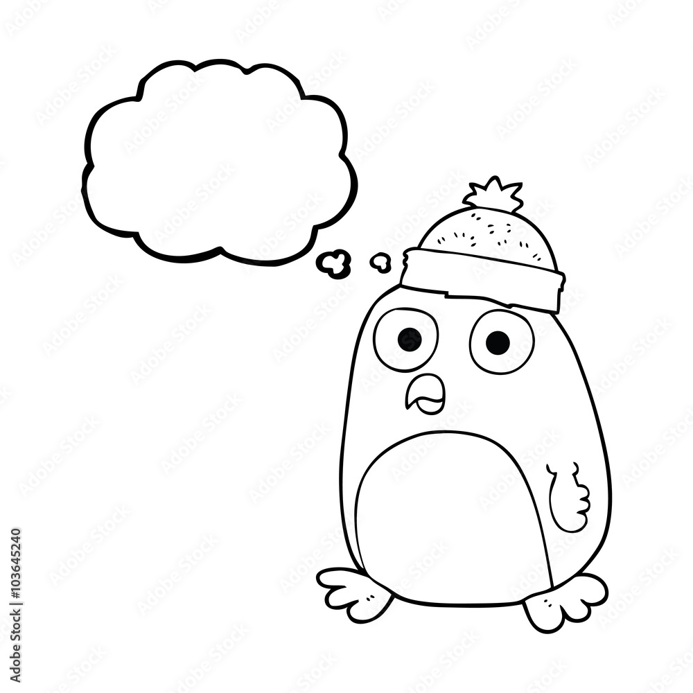thought bubble cartoon penguin thought bubble cartoon penguin