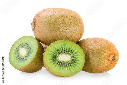 kiwi fruit isolated on white background