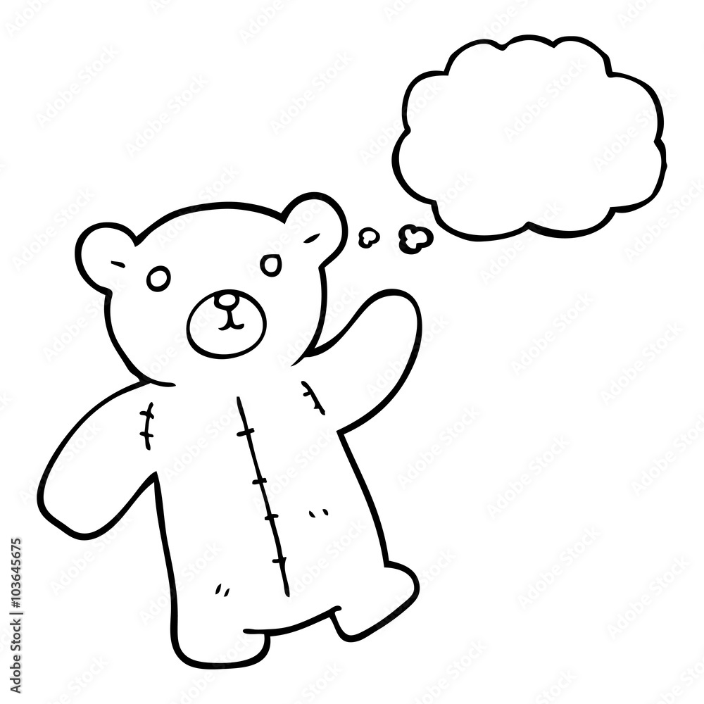 thought bubble cartoon teddy bear thought bubble cartoon teddy bear