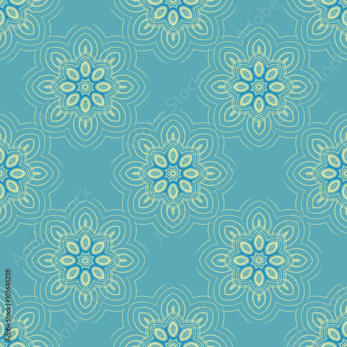 Vector seamless pattern background. Floral ornament. Seamless pattern. Vector drawing.
