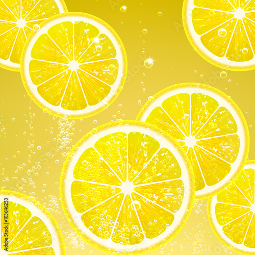 Lemonade with Slices Lemon