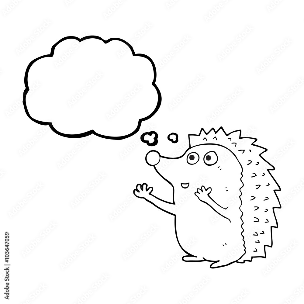 thought bubble cartoon cute hedgehog thought bubble cartoon cute hedgehog