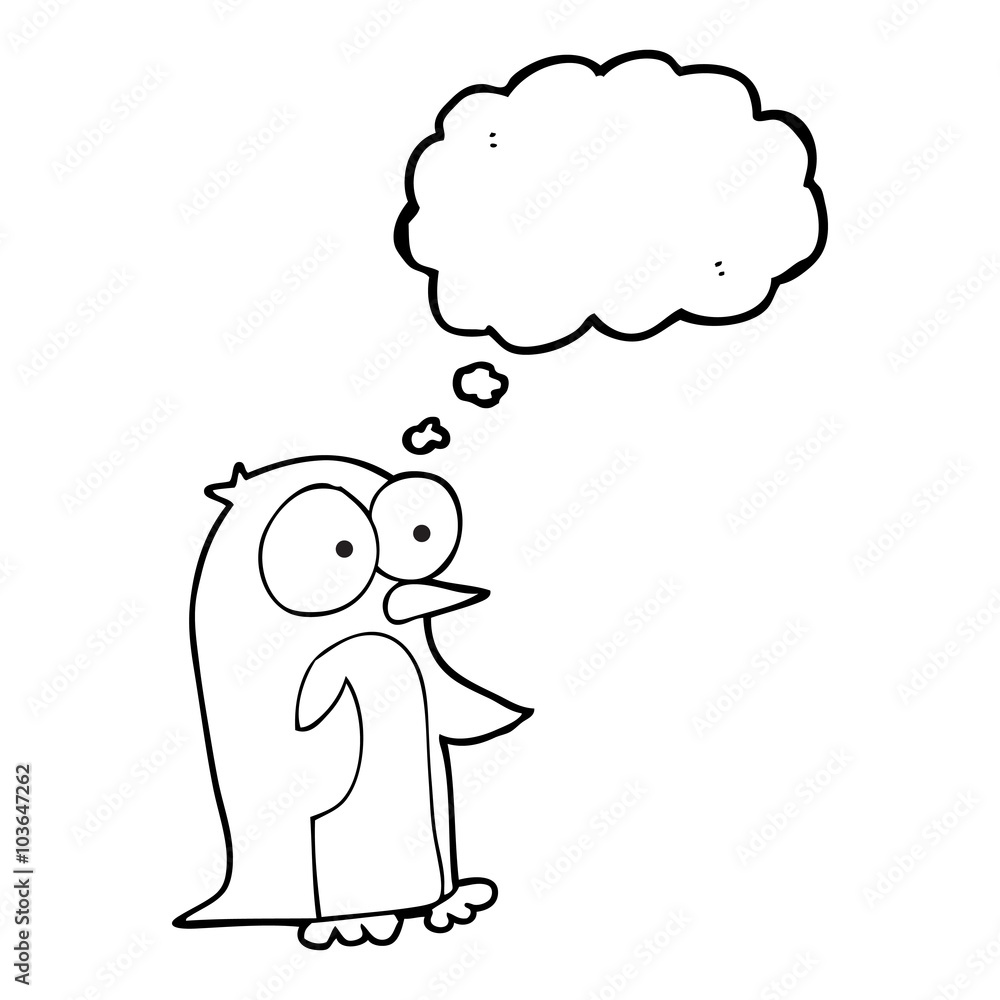 thought bubble cartoon penguin thought bubble cartoon penguin