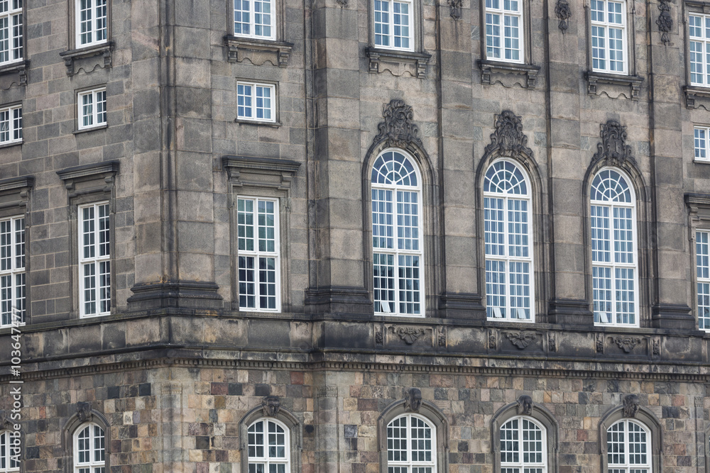 Fototapeta premium Front view of the main building and the Platz in front of Christ