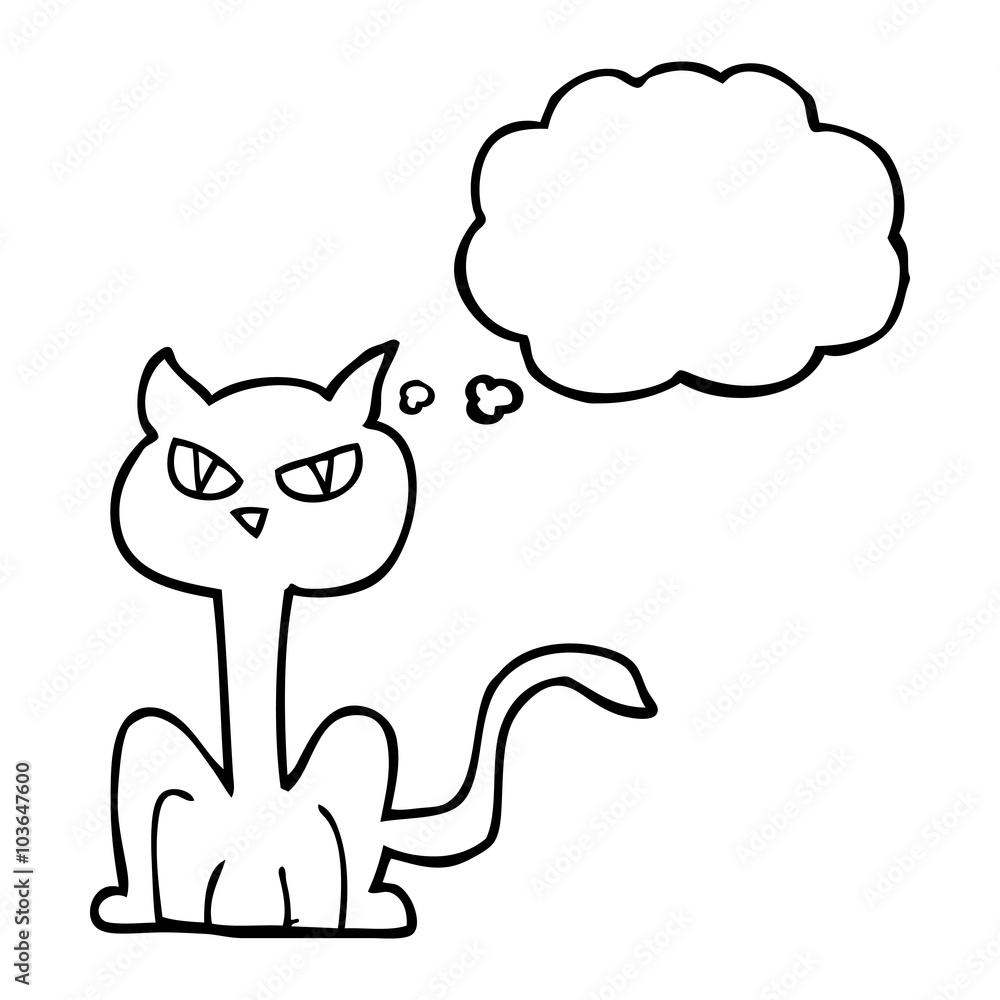 thought bubble cartoon angry cat thought bubble cartoon angry cat